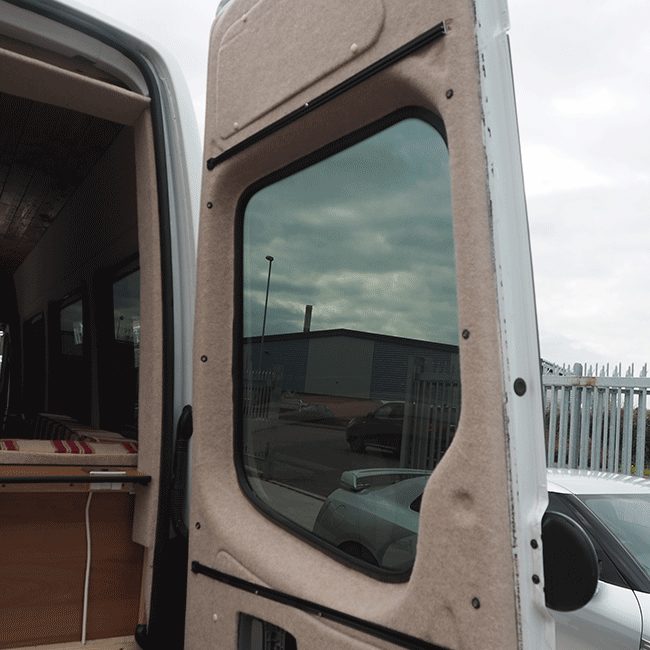 VW Crafter Cortinas de Ventana Premium Van-X - Negro/Negro