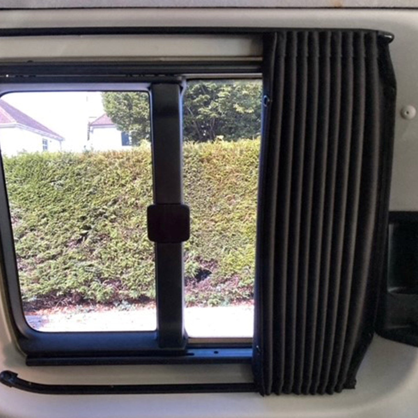 VW Caddy Van Conversion Premium Curtains Van-X - Black/Black