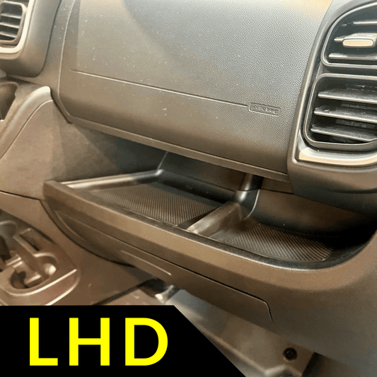Inserción/Mat de goma para salpicadero inferior nuevo de Peugeot Boxer en negro, para vehículos con volante a la izquierda (LHD), autocaravana Autotrail
