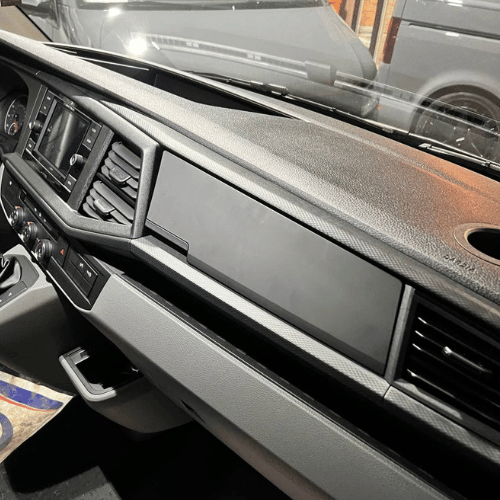 Novità per furgone VW Transporter T6.1, camper, struttura OEM – Coperchio magnetico del vano portaoggetti
