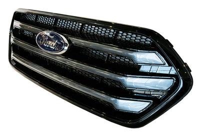 Rejilla delantera de Ford Transit Custom estilo OEM forma nueva (base negra brillante)