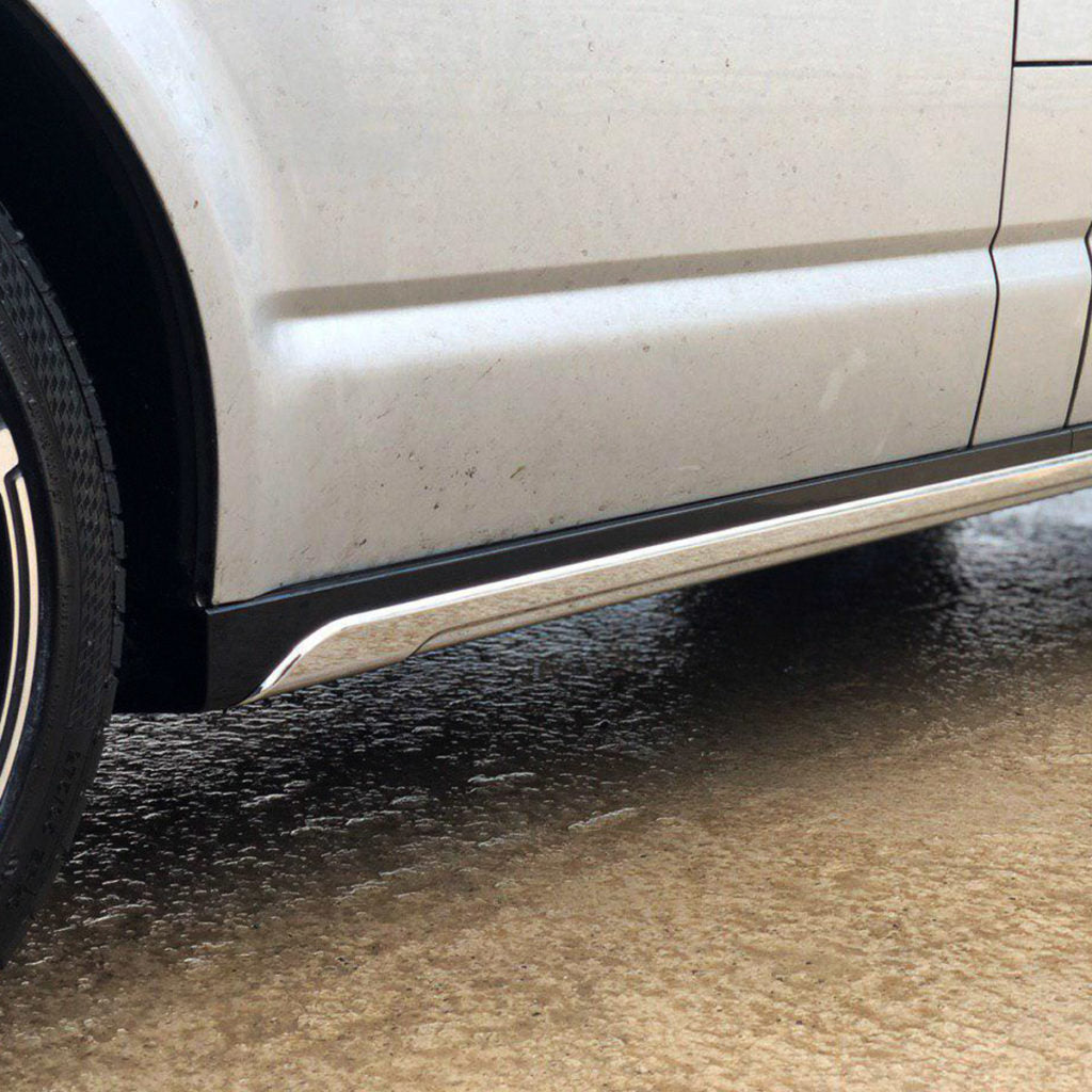 VW T5, T5.1 SWB Side Skirts Reflex Silver Plastic