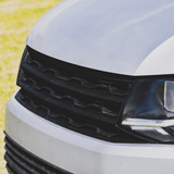 VW T6 R-Line Front Grille (2 in 1) Badged/Badgeless - Matte Black