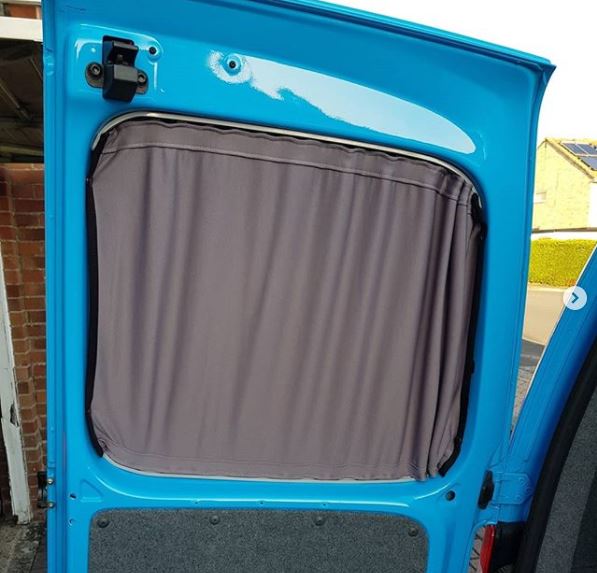 Cortinas Premium para 1 ventana de puerta trasera de VW Caddy Van-X