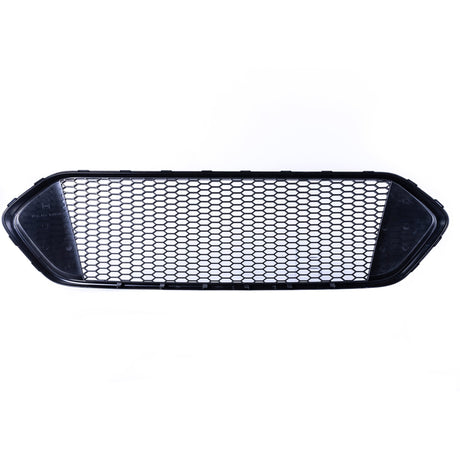 Voor Ford Transit Custom Complete voorgrilleset Nieuwe vorm Glanzend zwarte bovengrille, matzwarte onderste grillebundel ALLEEN geverfd en klaar om te passen