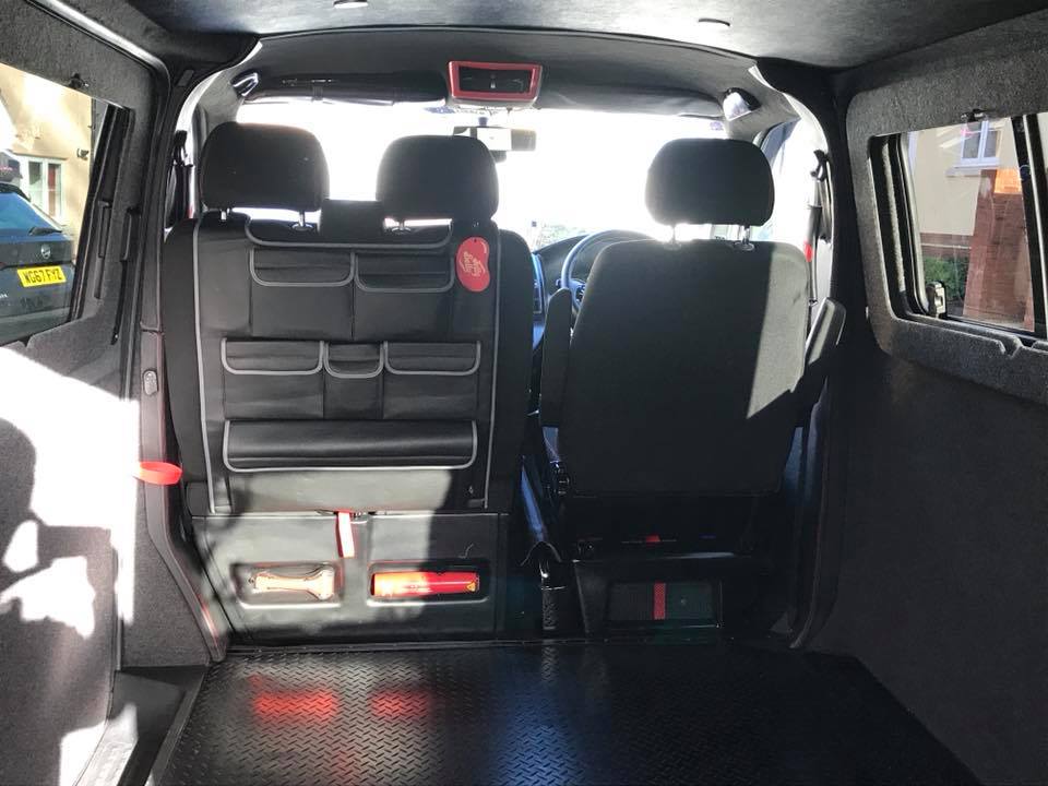 Organizador de asiento trasero de cuero sintético para asiento doble de VW T6, T6.1 Transporter