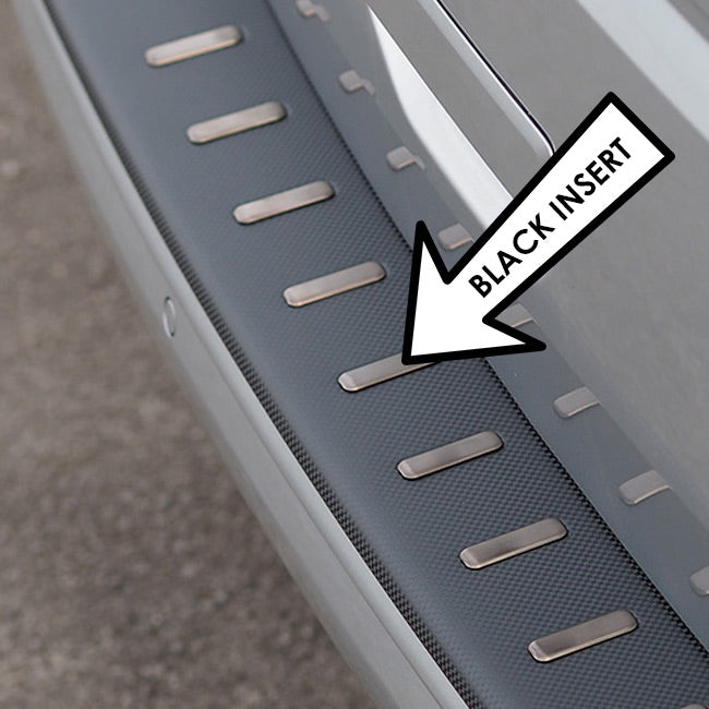 Protector de parachoques trasero para VW T5 y T5.1 con película de fibra de carbono