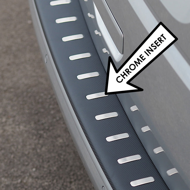 Protector de parachoques trasero para VW T6 (Solo Tailgate) Película de Fibra de Carbono