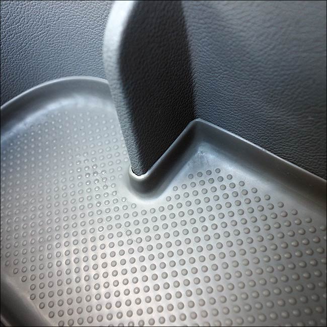 VW T5, T5.1 Inserti tasche porta, gomma, rivestimento porta (grigio) Doppio passeggero + conducente *IN VENDITA* Stile interno