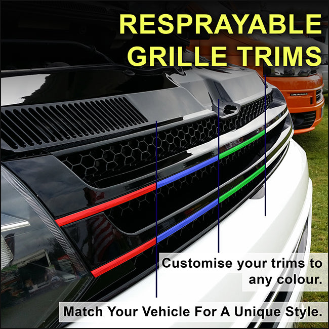 Matte Black Badgeless Grille For Volkswagen T5.1 *Clearance* [B Grade]