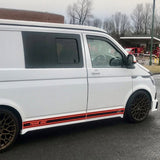 VW T6.1 Transporter SWB JUPES Latérales ABS Peintes en Blanc Bonbon