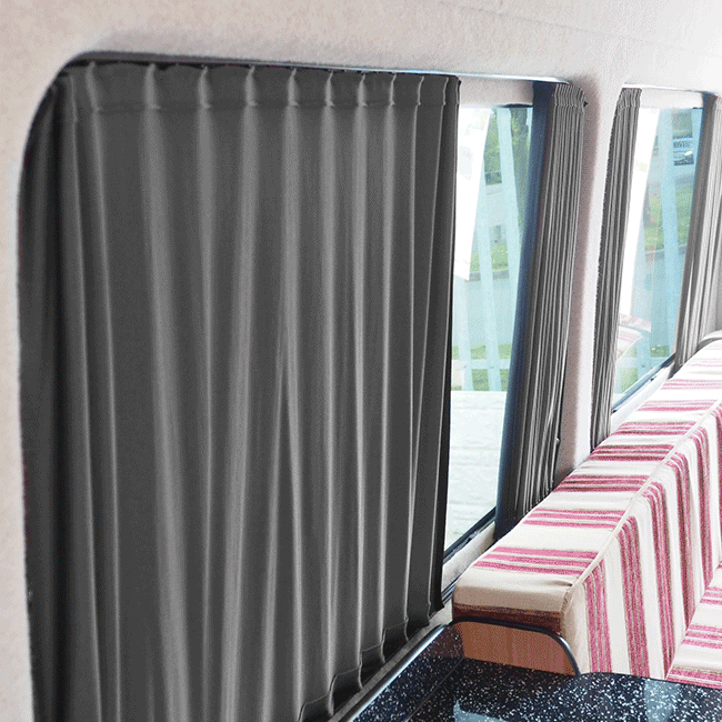 VW Crafter Premium 2 x Side Window Curtains Van-X