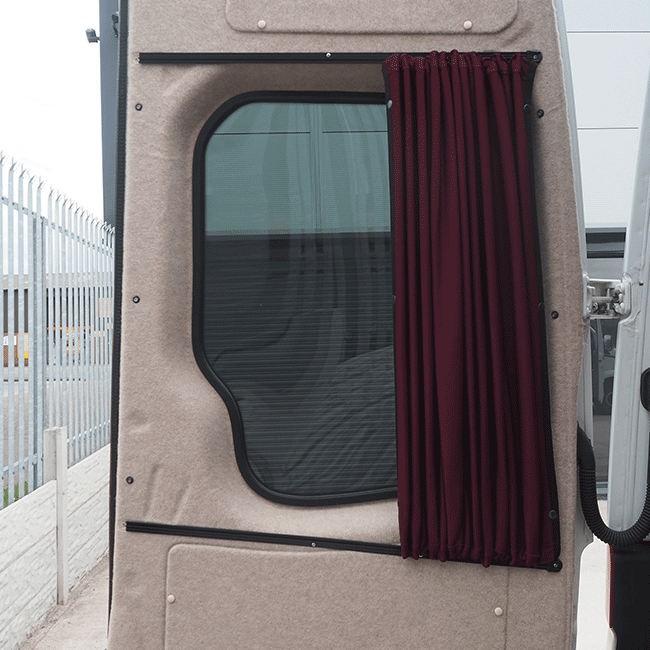 Cortinas Premium para 1 ventana de puerta trasera de VW Crafter de Van-X