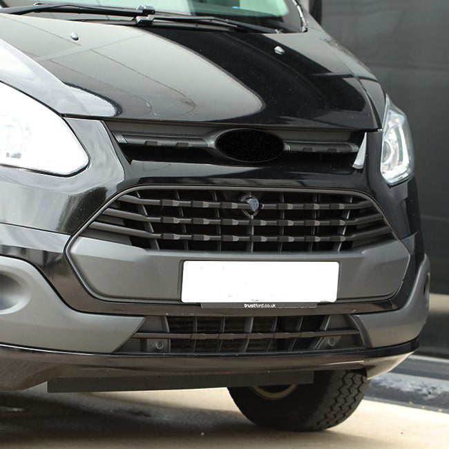 Ford Transit Custom grille-afwerking matzwarte frontstyling (7 stuks) 2012 - 2018 MK1