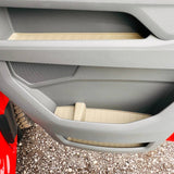 VW Crafter New Shape Rubber Door Liner Pocket Inserts Grey