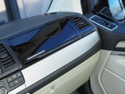 VW T6 Transporter vano portaoggetti Comfort Dash conversione pianoforte nero