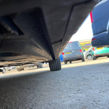 VW T6.1 Transporter SWB ABS zijskirts geschilderd in reflexzilver