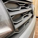 VW T6 R-Line Front Grille (2 in 1) Badged/Badgeless - Matte Black